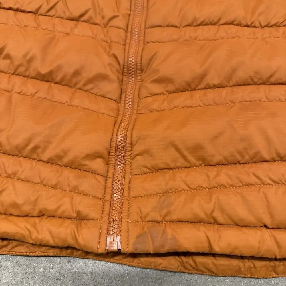 The North Face Mens Minoqua Insulated 550-Down FZ Puffer Jacket Orange XL